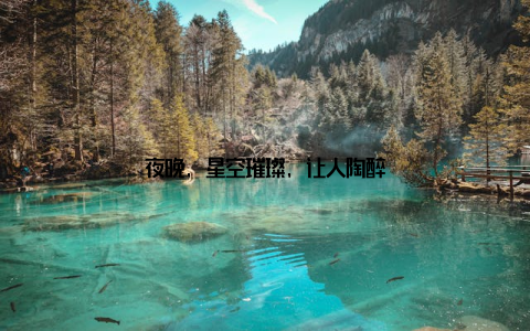 夜晚, 星空璀璨, 让人陶醉